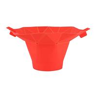Yechiry Ciotola per Popcorn in Silicone Design Pieghevole Macchina per Popcorn per Microonde Rossa Strumento Domestico Fai-da-te per Serate di Cinema 1 Pezzo