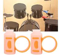 Yechiry Clamp/Holder di Controllo del Tamburo, Strumento Ausiliario del Controller a Tacione Silicone, Ideale per i Principianti del Batterista per Padroneggiare le Tecniche di Rotazione (Bianco