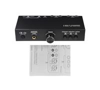 Yechiry Commutatore di Segnale Audio 3 in 3 Uscite, Selettore di Linea Bilanciata Controller Volume Preamplificatore Passivo con Interruttore Mute e Uscita Cuffie per Altoparlanti Dispositivi Audio