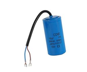 Yechiry Condensatore Motore Durevole CD60 150uF per Compressore D'aria, Condensatore di Funzionamento CA 250 V per Motori Monofase, Adatto per Condizionatori D'aria