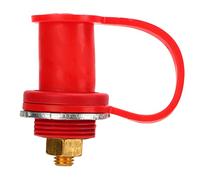 Yechiry Connettore Terminale Batteria con Codice Colore 250 A per Auto, Barche, con Tappo Antipolvere, Gomma Premium, Lega di Zinco, Ottone (Rosso (positivo))