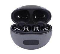 Yechiry Cuffie, Auricolari Wireless con Cancellazione del Rumore, Auricolari con Display Digitale a LED con Vestibilità, Ideale per Ciclismo Sport Corsa Guida (BLACK)