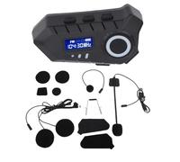 Yechiry Cuffie Bluetooth Casco Moto, Cancellazione Rumore Suono HiFi Cuffie con Interfono, Assistenza Vocale Batteria a Lunga Durata Altoparlanti con Protezione IP65 Contro L'acqua