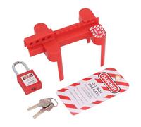 Yechiry Dispositivo di Blocco con Valvola a Sfera Regolabile, Blocco Compatto in Materiale PP, Dispositivo di Sicurezza Multifunzionale per Impianti Chimici e Applicazioni Industriali