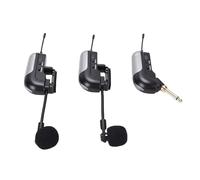 Yechiry Doppio Microfono per Fisarmonica Wireless UHF, Microfono per Ripresa a 360 Gradi con Portata di 30 M e Durata della Batteria di 6 Ore, Ideale per Fisarmonica, Wireless per