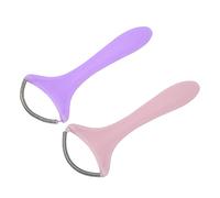 Yechiry Epilatore per Rimozione del Viso Donna con Filettatura a Molla, Acciaio Inossidabile e Plastica, Rosa e Viola, 2 Pezzi - Adatto per Labbro Superiore, Mento, Guance