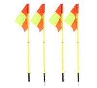 Yechiry Flags da 5 Piedi di Calcio Set di 4 Pali da Allenamento da Calcio con Colori Vivaci 1,5 M e Borsa per il Deposito per il Campo e L'allenamento di rapidità All'aperto