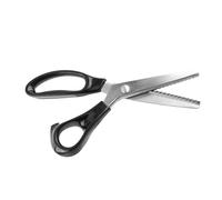 Yechiry Forbici Dentellate in Acciaio Inossidabile con Bordo Triangolare 3 5 7 Mm per Sartoria Professionale Ideali per Tessuti, Pelle, Artigianato (5mm)