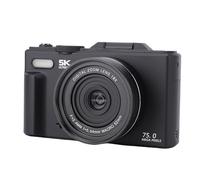 Yechiry Fotocamera Digitale 5K per Fotografia, WiFi 75MP HD 18X Zoom Digitale Autofocus Fotocamera Compatta Leggera con Schermo Ribaltabile da 3 Pollici Scheda di Memoria da 32 GB (BLACK)