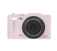 Yechiry Fotocamera Digitale 5K per Fotografia, WiFi 75MP HD 18X Zoom Digitale Autofocus Fotocamera Compatta Leggera con Schermo Ribaltabile da 3 Pollici Scheda di Memoria da 32 GB (PINK)
