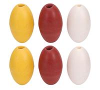 Yechiry Galleggianti da Pesca in Schiuma Set di 6 Boe Segnaletiche Resistenti e Impermeabili per Recinzione Fluviale per Acquacoltura Giallo Rosso Bianco 5,12 "x 2,95"