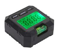 Yechiry Goniometro Elettronico con Scatola di Livello Digitale con Bolla Orizzontale per la Misurazione Precisa Dell'angolo Nella Lavorazione del legno. 2 Batterie AAA (BLACK)