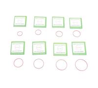 Yechiry Guarnizione DELL'ACCOLO Plastica O Anello, Kit di Sostituzione da 49 Pc per Manutenzione e Riparazione con Guarnizione del Coperchio Dell'orologio (rosso)