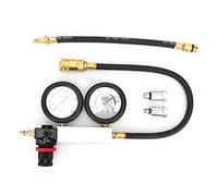 Yechiry Kit Cercafughe Cilindro Doppio Manometro per Test di Compressione del Motore con 0-7 Bar e 0-100 Psi, Ideale per Motori a Benzina