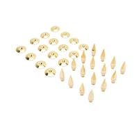 Yechiry Kit Cuscinetti per Punte per Altoparlanti, Supporto Isolante per Punte in Rame da 16 Pezzi con Cuscinetti di Base, Antiurto, per Amplificatore Subwoofer Giradischi Registratore CD Lettore DVD
