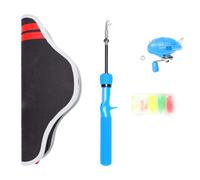 Yechiry Kit da Pesca per Principianti Combo Canna e Mulinello Compatto Leggero per Giovani e Adulti 1, (BLUE)