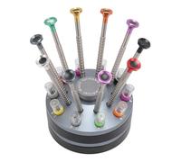 Yechiry Kit di Cacciaviti a Taglio Professionali da 10 Pezzi, Set di Cacciaviti di Precisione Multidimensione con 20 Lame per Orologi, Occhiali, Computer, Giocattoli, Gioielli (BLUE)