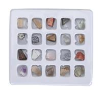 Yechiry Kit di Raccolta Rocce Set Educativo da 20 Pezzi per Bambini e Genitori per Esplorare il Divertimento della Geologia (Set Rock originale 2)