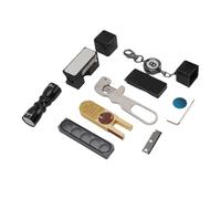 Yechiry Kit di Riparazione di Biliardo con Shaper della Punta dei Segnali di Biliardo, Accessori per Snooker in Alluminio per la Punta della e Tenuta del Gesso, Morsetto a Cinghia Portatile Leggero