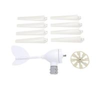 Yechiry Kit Generatore di Eoliche da 400 W 12 V, Generatore di Energia Eolica a 8 Pale con Controller, Utensile Elettrico per Mulino a Domestico per Marino, Ideale per Solare Ibrido
