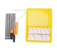 Yechiry Kit Rullo di Vernice del Soffitto, Rulli di Vernice con Fibre Eccellenti, Manico Esteso da 3,9 Piedi in Acciaio Inossidabile per Pittura a Parete, Strumento Multi -funzionalità per Uso