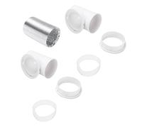 Yechiry Kit Tubo di Sfiato per Asciugatrice Efficiente Connettore a Gomito da 90 Gradi Adattatore per Condotto per Lavanderia in Spazi Ristretti con Anelli di Tenuta Materiale in Lega di Alluminio