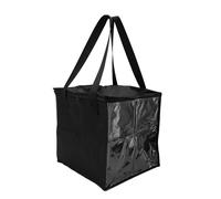 Yechiry La Borsa Portadischi Portatile può Contenere Fino a 50 Pezzi da 12 pollici. Borsa Organizer con Cerniera in Metallo, Tessuto Oxford, con Tracolla per La Raccolta di Riviste