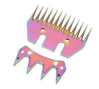 Yechiry Lame di Pecora Tagliate, Pale di Ricambio di Lana Elettriche, per Cesoie di Pecore 13 Denti in Acciaio Al Carbone Alto con Spaziatura 7 Mm per Capre, Lama