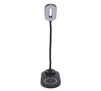 Yechiry Lampada da 2 in 1 da Scrivania con Caricabatterie Wireless di Tipo C, 360 ° LED LED Regolabile Luce, 3 modalità a Colori, Cura degli Occhi, Caricabatterie per Telefono e Auricolare per Casa,