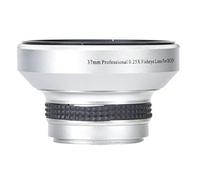 Yechiry Le Lenti Super Pesce da 37 Mm 0,25x, Adattatore Ad Angolo Largo Argento con Macro da 12,5x Staccabili per Telecamere con Fili Filtranti da 37 Mm per Fotografia Creativa