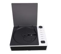 Yechiry Lettore CD Portatile con Ingresso e Uscita Bluetooth, USB AUX e Uscita Ottica Lettore CD retrò con Schermo LCD, Radio FM Ricaricabile per la Casa (WHITE)