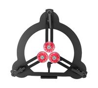 Yechiry Lunetta Fissa per Tornio per Legno, Telaio Centrale per Tornitura del Legno in Acciaio, 3 Rulli Rivestiti in Gomma, Design a Doppio Cuscinetto, Facile Bloccaggio per Torni con