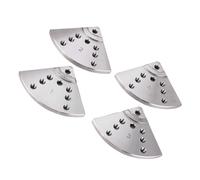 Yechiry Mancella Mandrino 5 Pollici per Tornio Piatto, 45 Sostituti della Mascella del Tornio in Legno Regolabile in Acciaio con 8 Perni e 32 Fori per Fresatura in Legno