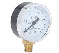 Yechiry Manometro 1/4 NPT Alta Precisione e Resistente Alla Corrosione per Misurare la Pressione Dell'aria e Idraulica (0~2.5Mpa)