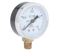 Yechiry Manometro 1/4 NPT Quadrante Trasparente Ad Alta Precisione per Misurare la Pressione Dell'aria, Dell'acqua e Dell'olio in Vari Fluidi Alloggiamento in Acciaio Inossidabile (0~1.6Mpa)