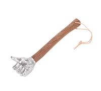 Yechiry Martello a Mano con Manico in Legno Antiscivolo Testa in Acciaio Inossidabile Martello Multifunzionale Portatile da Giardinaggio Leggero e Robusto Utensile Manuale (Testa del pollice)