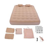 Yechiry Materasso Doppio Autogonfiabile, Pompa Integrata per Gonfiaggio Rapido, Sgonfiaggio, Letto Comfort Morbido Floccato, Materasso Leggero Pieghevole con Borsa per Il Campeggio (