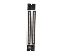 Yechiry Misuratore di Livello Audio a Doppio 12 Stereo, Misuratore VU a LED a Doppio Canale con Indicatore di Livello Stereo a velocità di Discesa a Barra di Luce Regolabile