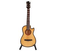 Yechiry Modello di Chitarra, Bellissimo Ornamento Replica di Mini Chitarra con Supporto per Studi di Danza e Formazione, 6,2 X 2, X 0,6 Pollici ( a spalla mancante da 16 cm)