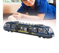 Yechiry Modello di Treno in Lega Giocattolo per Auto Immagine Vivida Resistente All'usura Corsa Indietro per la Coltivazione Dell'intelligenza e della creatività dei Bambini (BLUE)