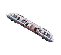 Yechiry Modello di Treno in Lega Giocattolo per Auto Immagine Vivida Resistente All'usura Corsa Indietro per la Coltivazione Dell'intelligenza e della creatività dei Bambini (WHITE)