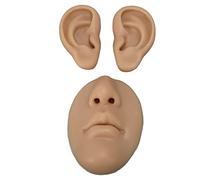 Yechiry Modello per Pratica della Bocca e Dell'orecchio in Silicone per Principianti Strumento Multiuso per Applicazioni di Body Piercing e Chirurgia Portatile di Piccole Dimensioni 1 Set (Pelle