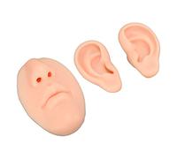 Yechiry Modello per Pratica della Bocca e Dell'orecchio in Silicone per Principianti Strumento Multiuso per Applicazioni di Body Piercing e Chirurgia Portatile di Piccole Dimensioni 1 Set (Pelle