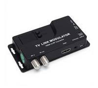 Yechiry Modulatore RF, Convertitore ABS HD a RF da 471,25 MHz a 885,25 MHz, Commutabile NTSC PAL, Ingresso 1080P, 136 per Vecchi Televisori CRT Console di Gioco DVD Cable Box