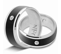 Yechiry NFC Smart Ring Dispositivo Indossabile Magico Multifunzione Dal Design Accattivante per il Blocco della Privacy Personale e la Condivisione dei Dati Universale (taglia 8)