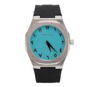 Yechiry Orologio Al Quarzo da Uomo, Orologio da Polso Ultra Sottile in Acciaio Inossidabile, Design Minimalista, Cinturino in Morbido Silicone Impermeabile Fino a 50 M, per Lezioni (BLUE)