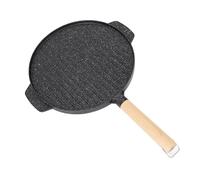 Yechiry Padella per Griglie a Due Lati Non Stick BBQ, Distribuzione Uniforme del Calore, Pulizia Facile, Piastra Esterna Portatile, Pietra, Ideale per Vari Alimenti, più Sana (S)