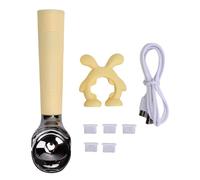 Yechiry Paletta per Gelato Riscaldata Ricaricabile, Paletta per Gelato Riscaldante Elettrica con Display a LED, per Professionale per Negozi di Dolci, Case, (YELLOW)