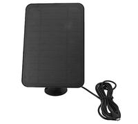 Yechiry Pannello Solare Impermeabile da 4 W con Staffa Regolabile per Telecamere di Sicurezza Ring Blink per Uso Esterno Monocristallino 20x14 Cm (BLACK)