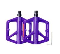 Yechiry Pedali Bici Universali, Pedali con Doppio Cuscinetto DU, Antiscivolo in Nylon con Design Ergonomico, Ideali per Mountain Bike e Bici da Strada (PURPLE)